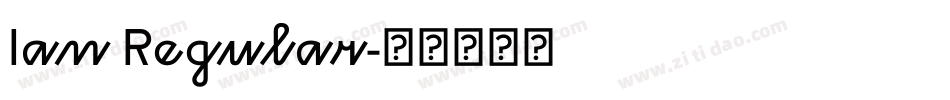 Ian Regular字体转换